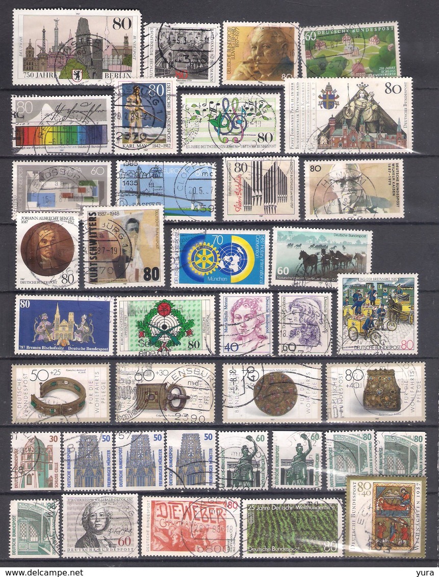 Lot 237A  Federal Republic KleIne Collection 1987,  Verschiedene  38 Ohne Dublicate - Used Stamps