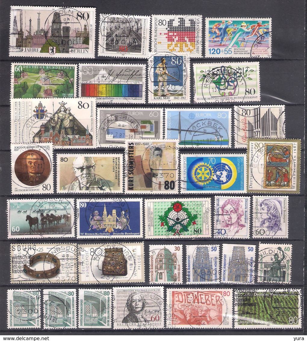 Lot 237D  Federal Republic KleIne Collection 1987,  Verschiedene  34  Different - Gebruikt