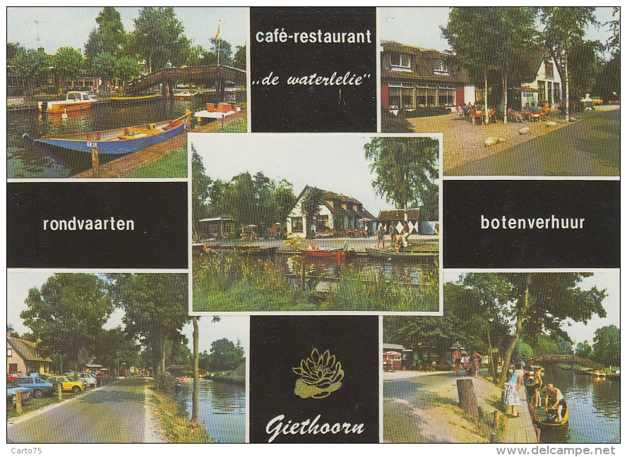 Pays-Bas - Giethoorn - Café Restaurant "De Waterlelie" B.A. Arendshorst - Giethoorn