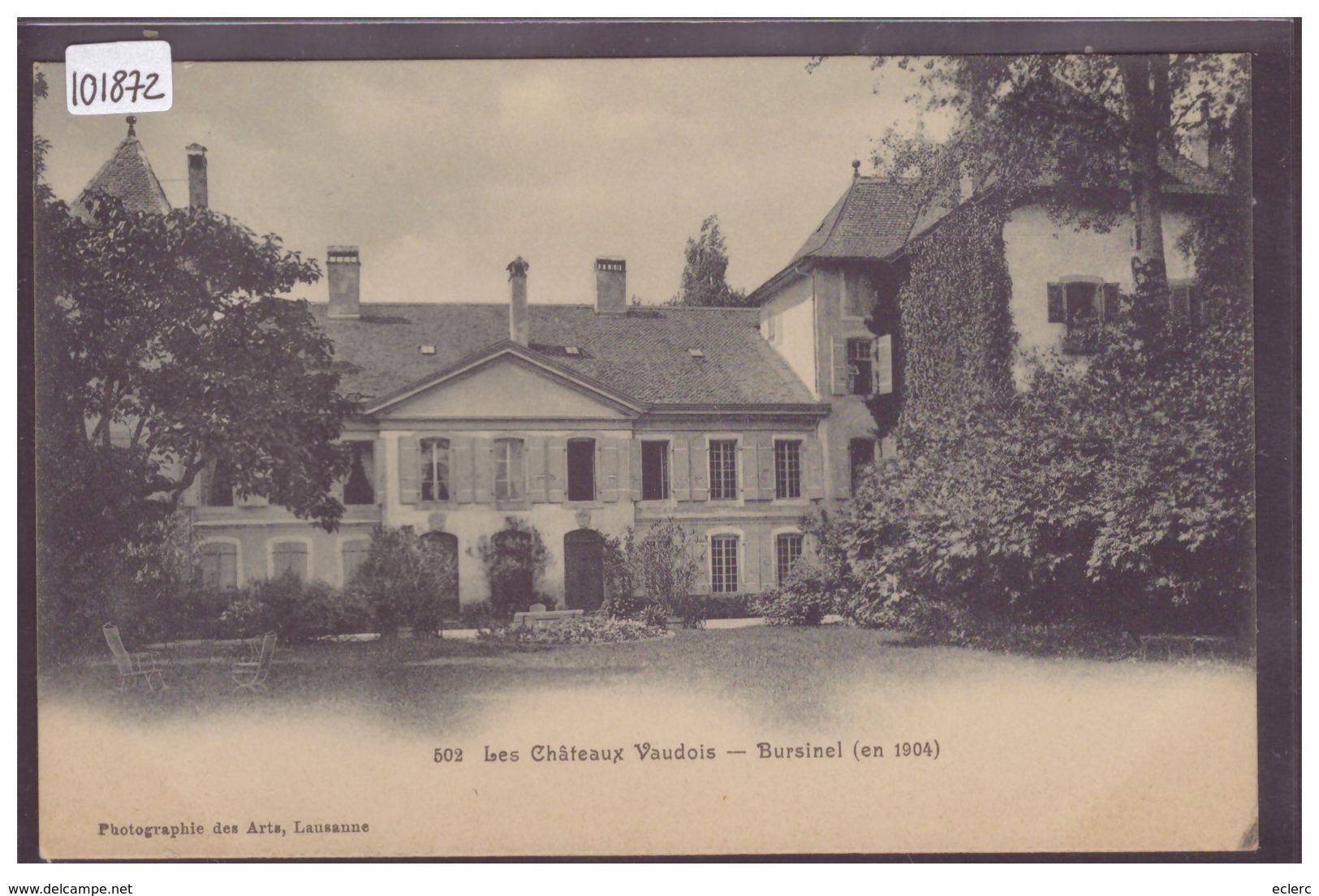DISTRICT DE ROLLE - BURSINEL - LES CHATEAUX VAUDOIS EN 1904 - TB - Bursinel