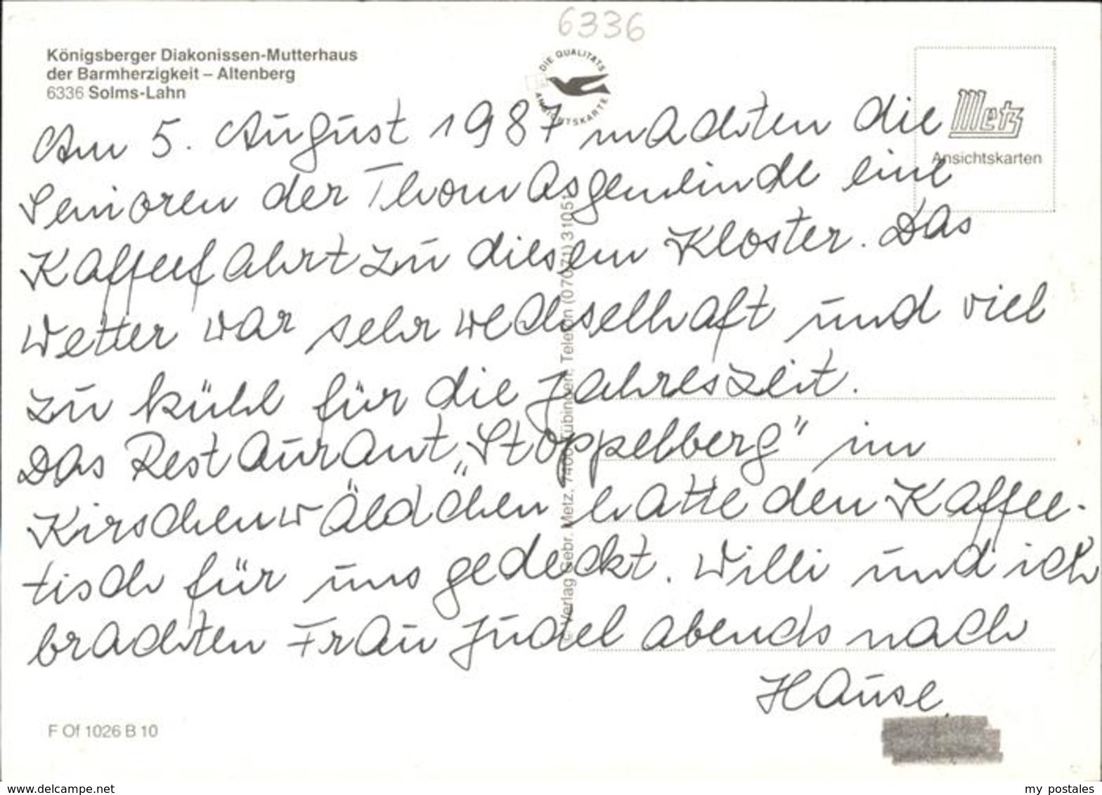 41273969 Altenberg Wetzlar Koenigsberger Diakonissen Mutterhaus Der Barmherzigke - Wetzlar