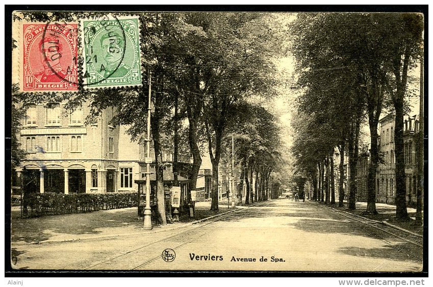 CP   Verviers   ---   Avenue De Spa  --  1921 - Verviers