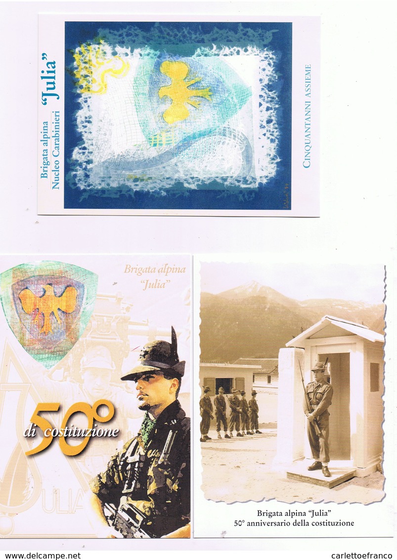 50simo Brigata Alpina Julia - Udine 1999 - Busta + 6 Cartoline Affrancate - Reggimenti
