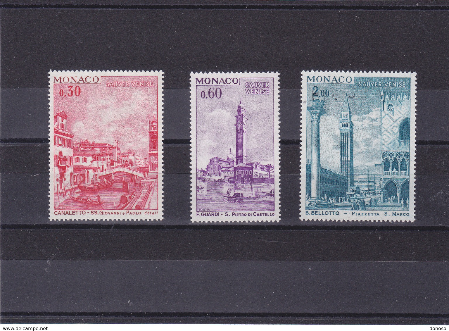 MONACO 1972 VENISE Yvert 887-889 NEUF** MNH - Neufs