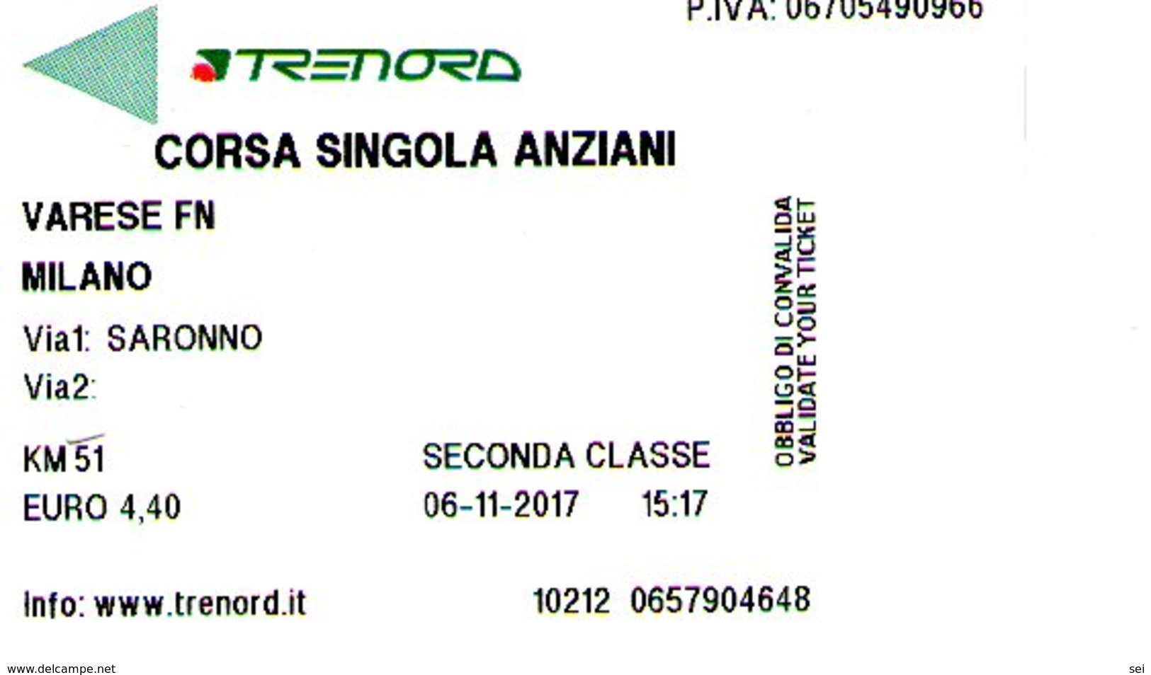 B 1790 - Trenord Varese Milano - Europa