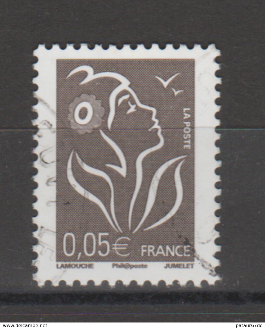 FRANCE / 2005 / Y&T N° 3754A: Lamouche Philaposte 0,05 € Bistre-noir - Choisi - Cachet Rond - Oblitérés