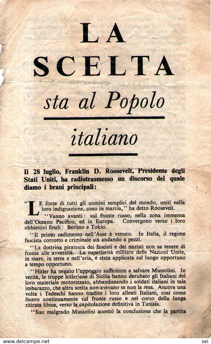 B 1796 - Seconda Guerra Mondiale, 1940-1945, Alleati - Historische Dokumente