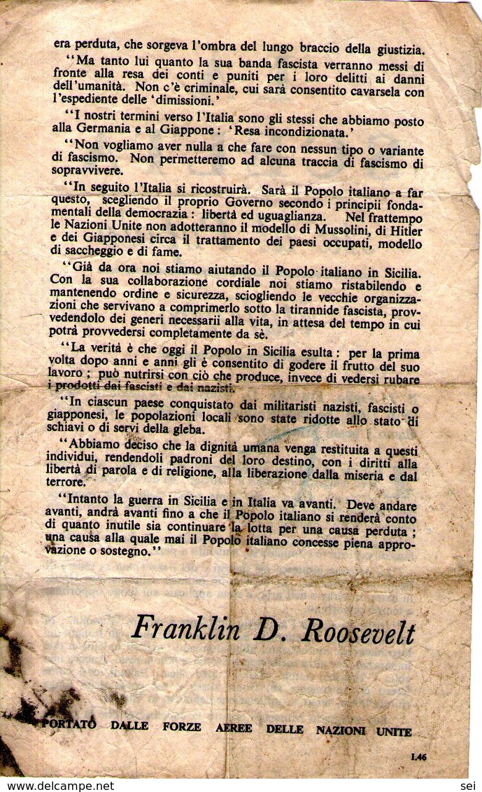 B 1796 - Seconda Guerra Mondiale, 1940-1945, Alleati - Documents Historiques