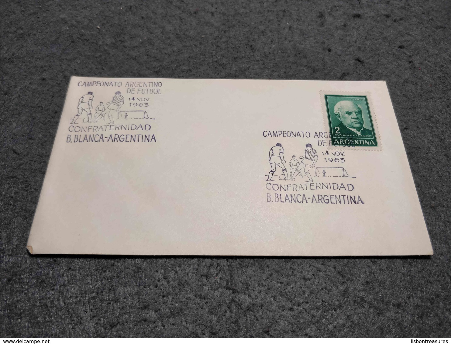 ARGENTINA FDC COVER UNOFFICIAL ARGENTINA CHAMPIONSHIP SOCCER CUP 1963 - Soccer American Cup