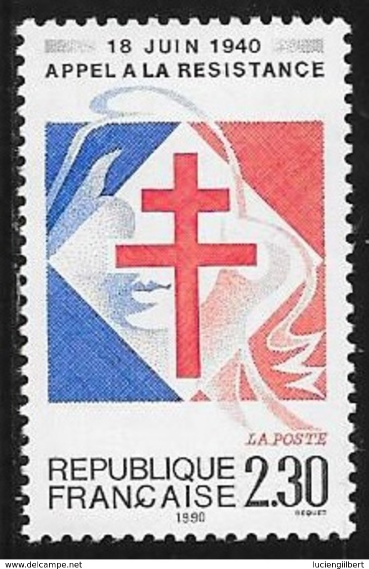 TIMBRE N° 2656  FRANCE  - APPEL 18 JUIN 1940  -  1990 - Ongebruikt