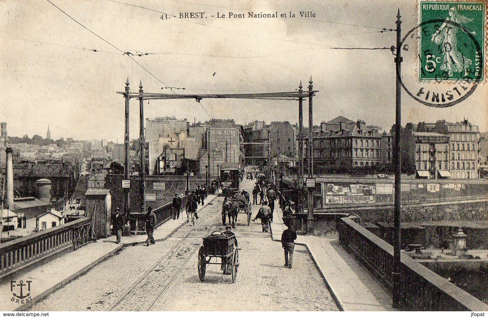 29 FINISTERE - BREST Le Pont National Et La Ville - Brest