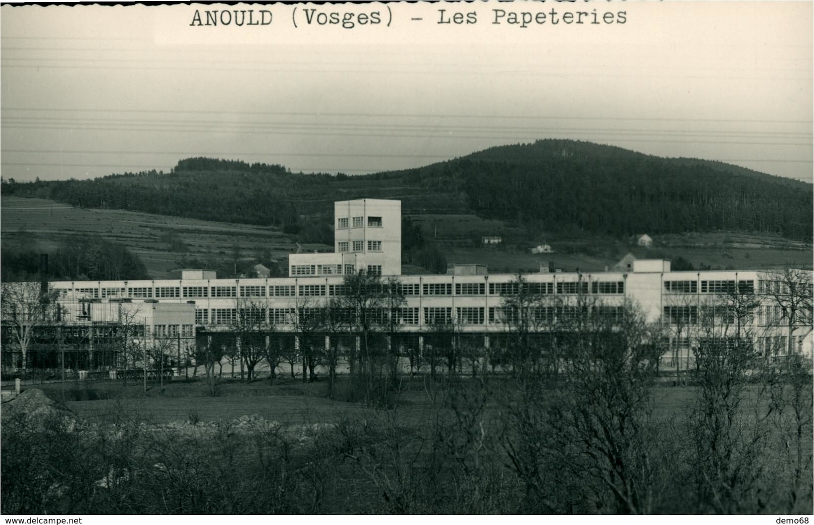 LES PAPETERIES à ANOULD Vosges Carte-Photo Glacée - Industrie