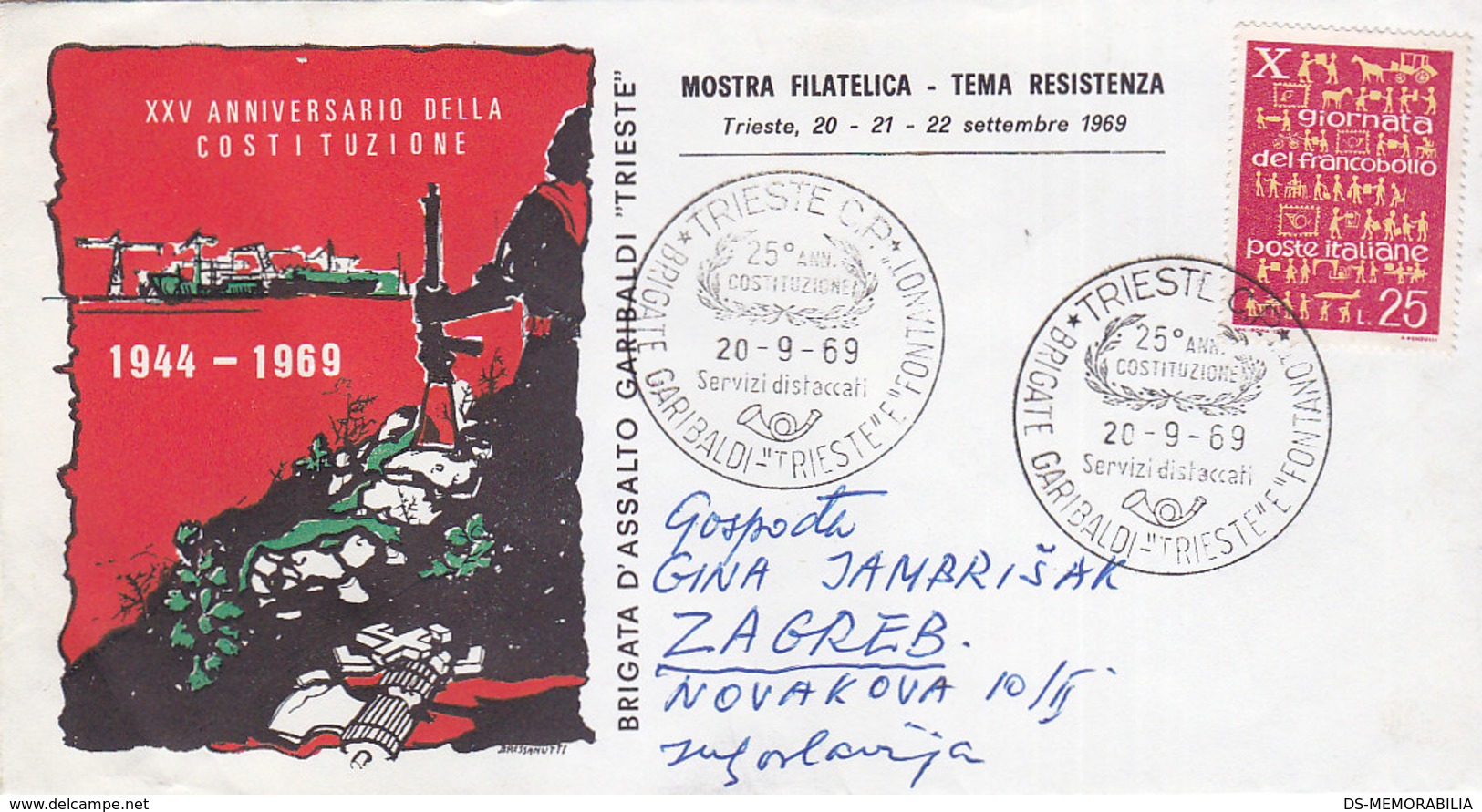 Italy Trieste Brigata D'Assalto Garibaldi Trieste 1944-1969 - Altri & Non Classificati