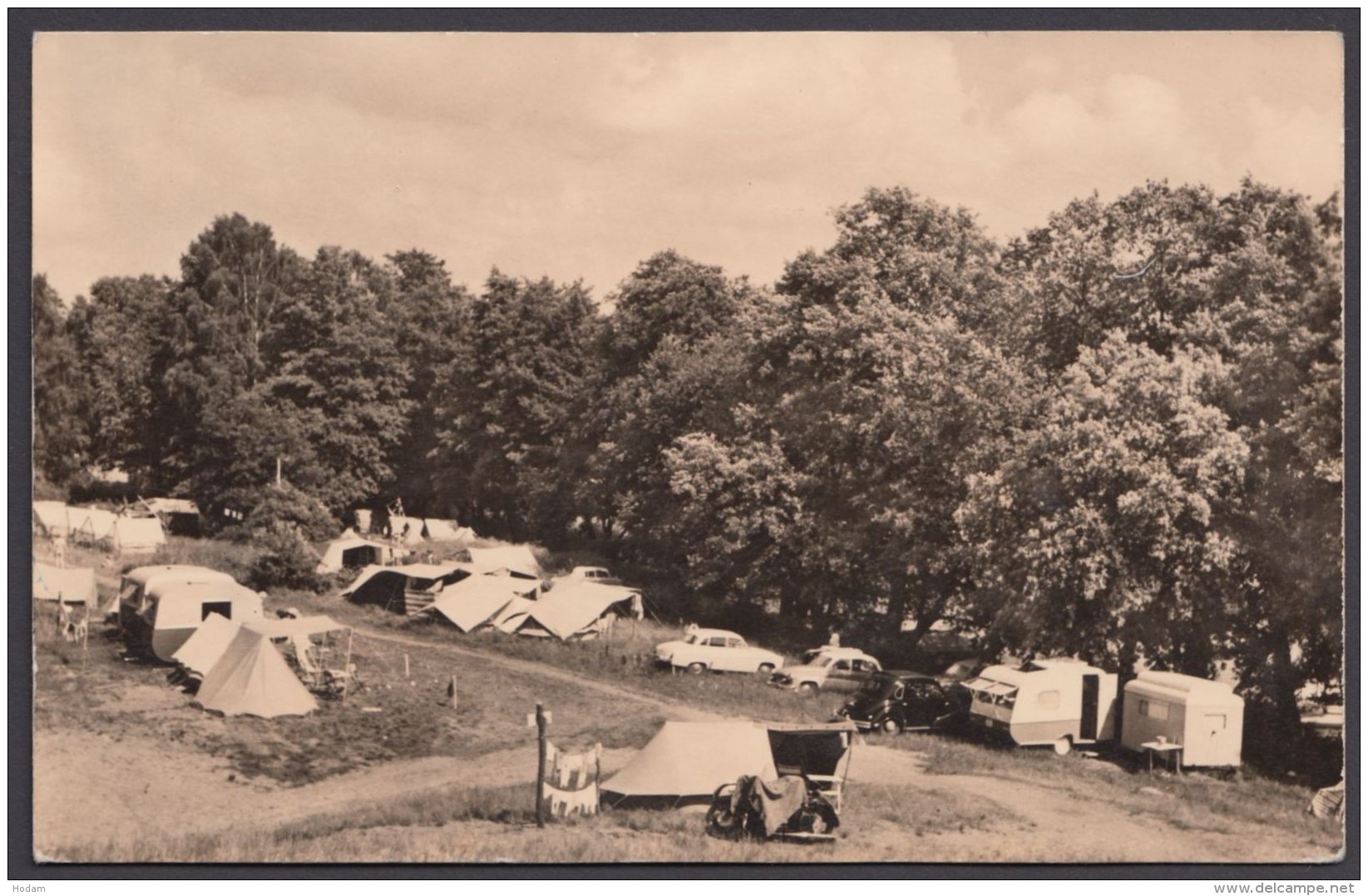 "Werbellinsee", Zeltplatz Am Spring, 1964, Seltene Fotokarte - Andere & Zonder Classificatie