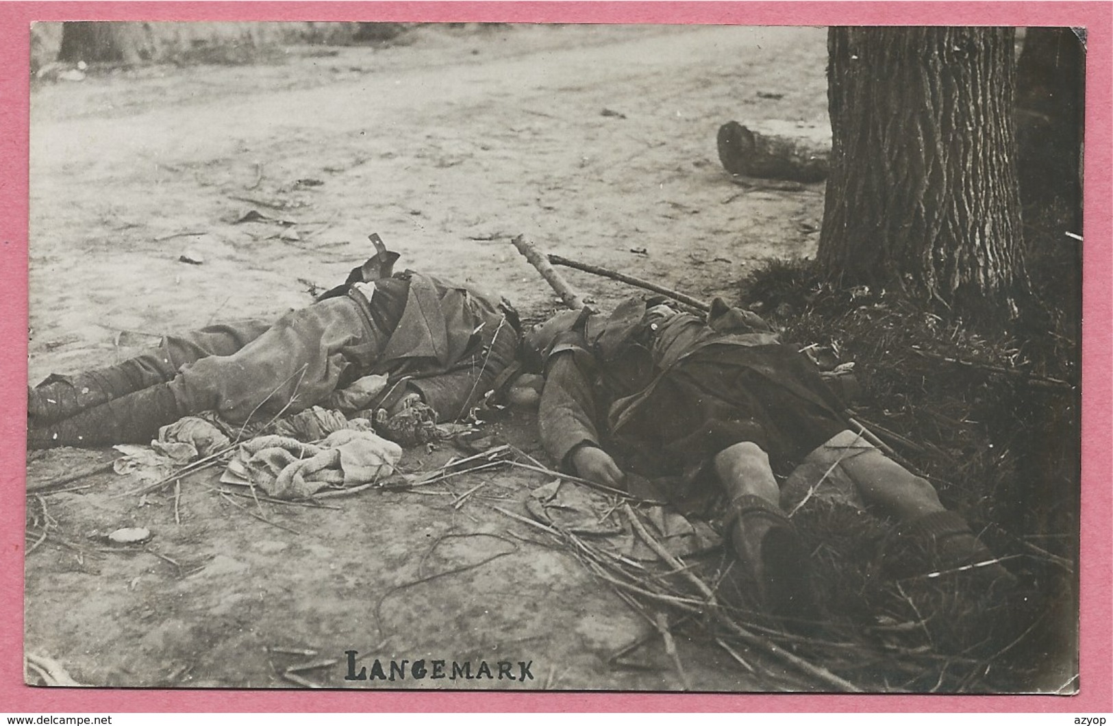 West-Vlaanderen - Flandre Occidentale - Carte Photo - Foto - LANGEMARK - Soldats Morts - Guerre 14/18 - Carte N° 4 - Langemark-Poelkapelle