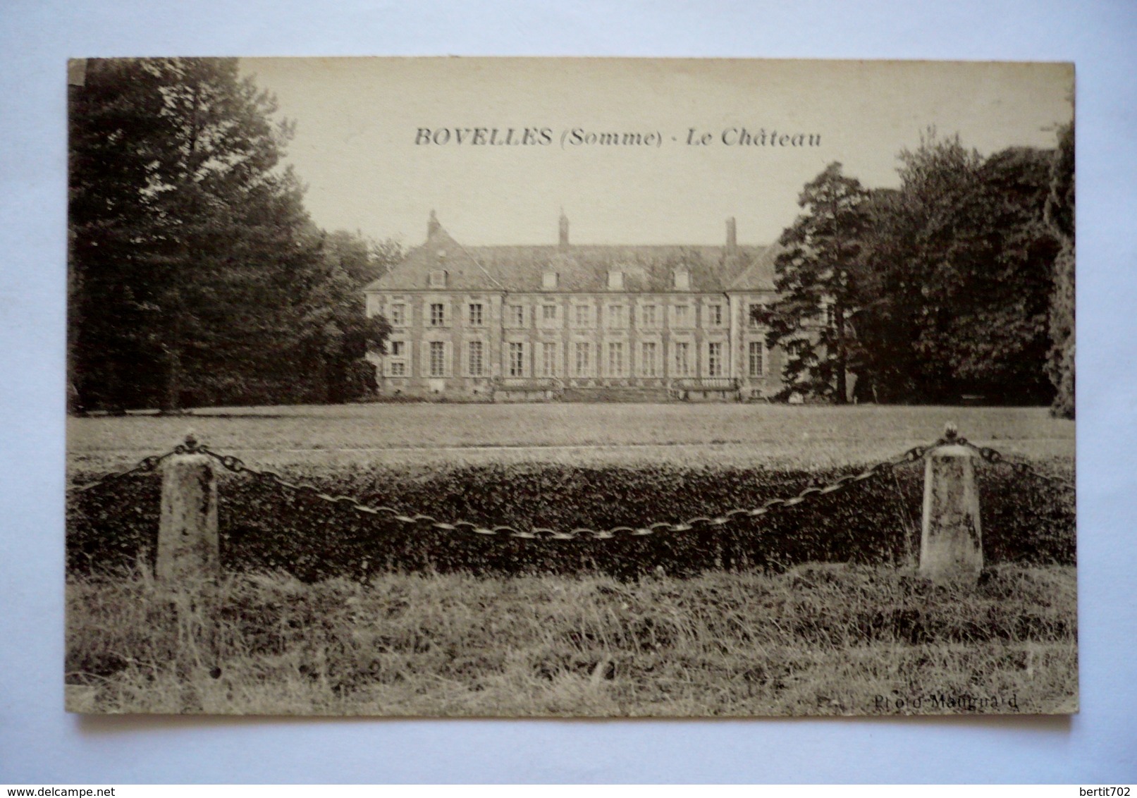 80 - BOVELLES -   LE  CHATEAU - Autres & Non Classés