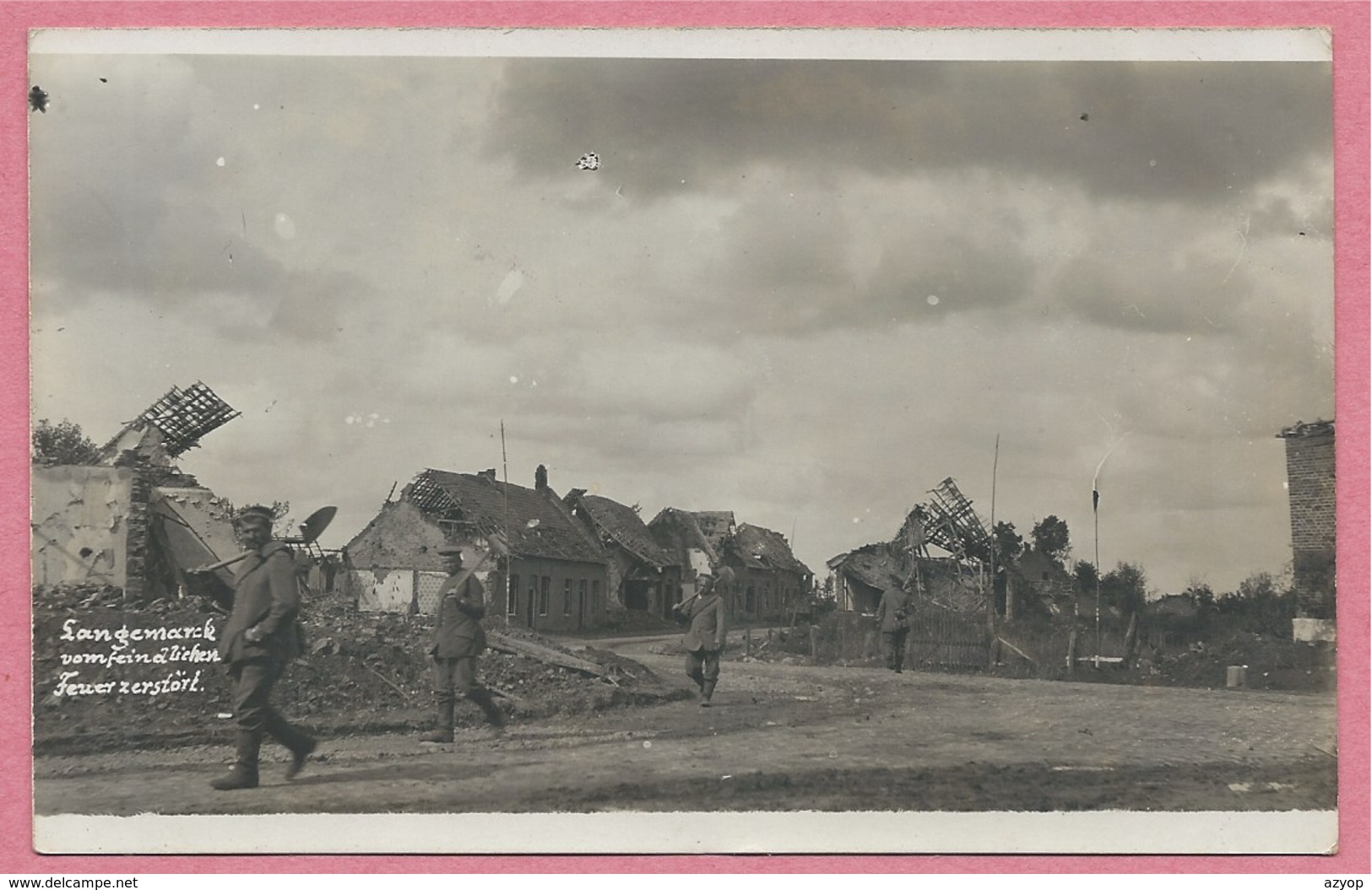 West-Vlaanderen - Flandre Occidentale - Carte Photo - Foto - LANGENMARK - Ruines - Guerre 14/18 - Carte N° 12 - Langemark-Poelkapelle