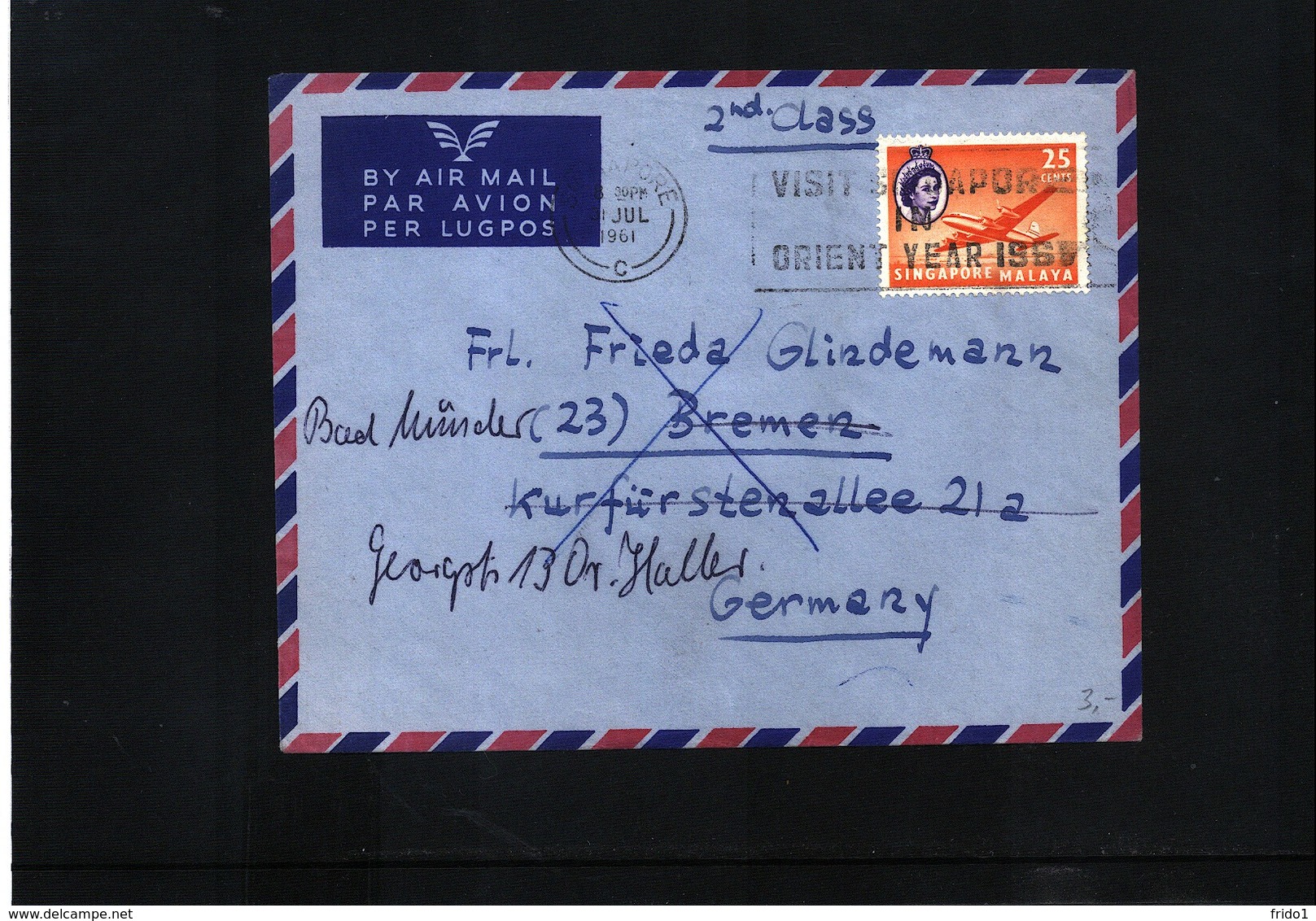 Singapore Interesting Airmail Letter - Singapore (1959-...)