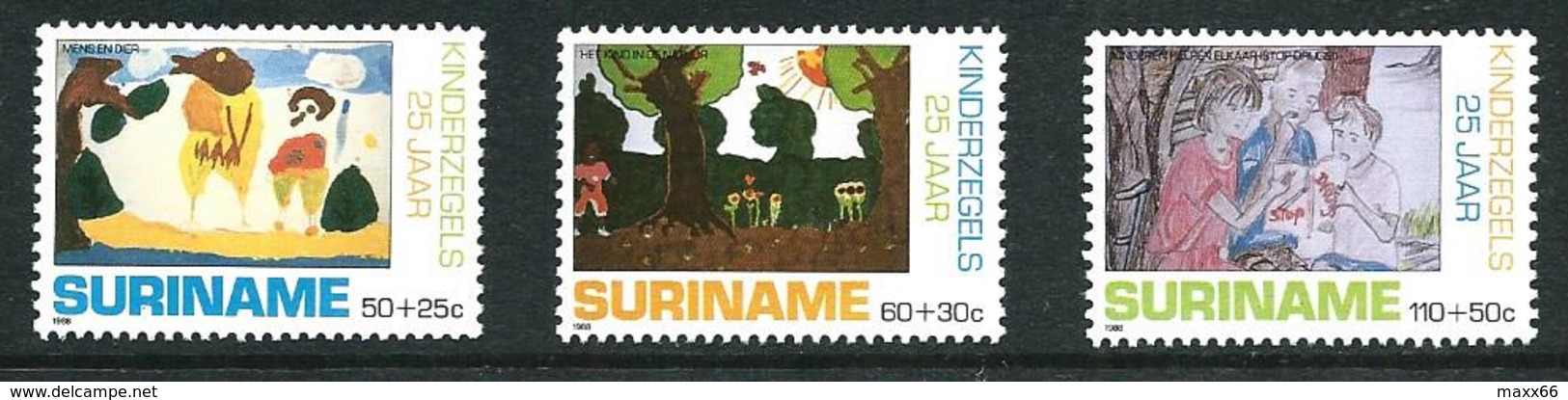 SURINAME MNH - 1988 The 25th Anniversary Of Child Welfare Stamps - Vari Cent - Michel SR 1283 1285 - Suriname