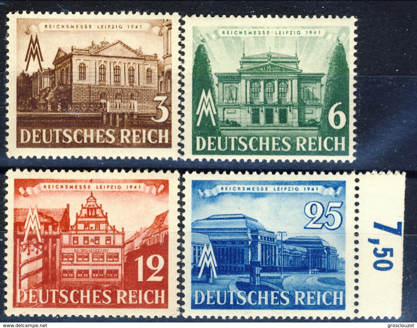 Germania Terzo Reich 1941 UN Serie N. 688-691 MNH Postfrisch Cat € 13 - Nuovi