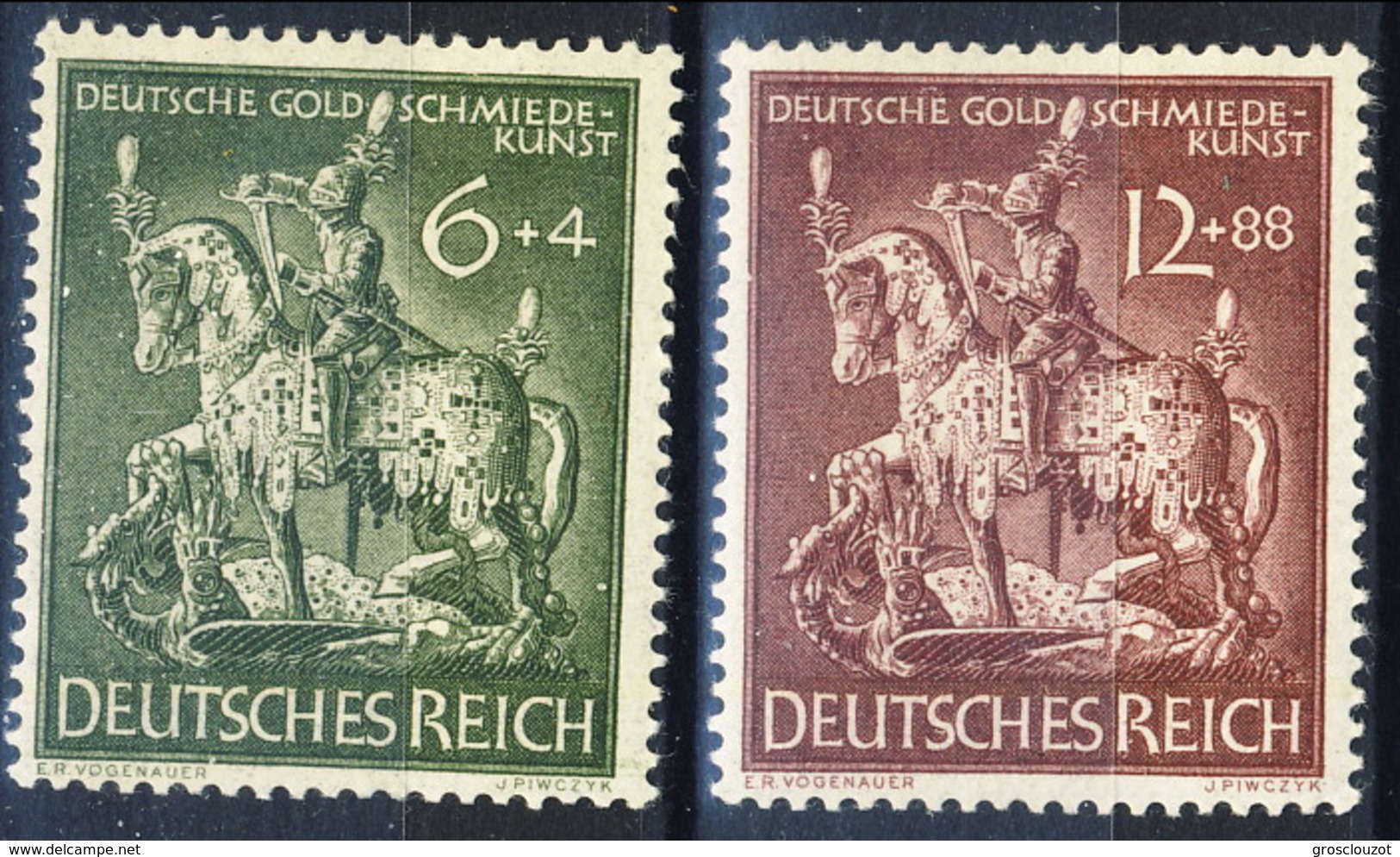 Germania Terzo Reich 1943 UN Serie N. 776 MH Postfrisch Cat € 1,10 - Nuovi
