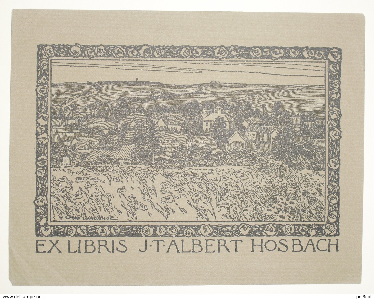 Ex-libris Moderne XXème Illustré -  Allemagne - J.T.ALBERT HOSBACH - Bookplates