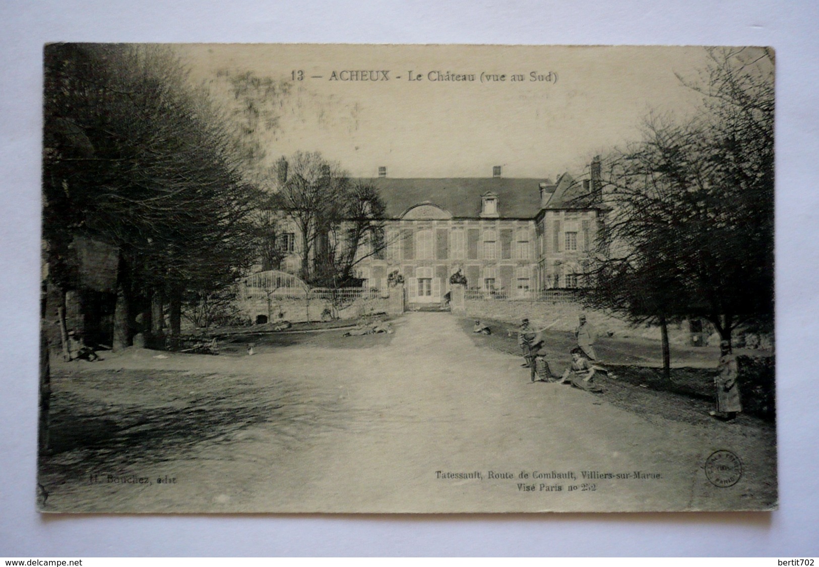 80 -  ACHEUX -  Le Chateau ( Vue Au Sud) No 13 - Carte Animée - Acheux En Amienois