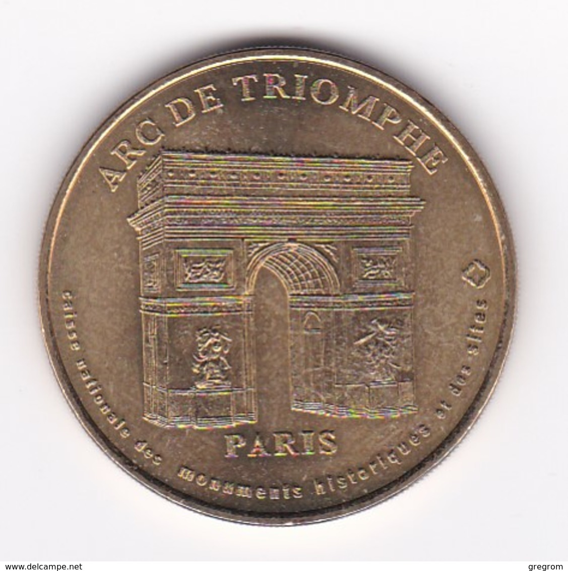 MDP MONNAIE DE PARIS :  PARIS ARC DE TRIOMPHE 7508ADT1/00  2000   Jeton Médaille RARE - 2000