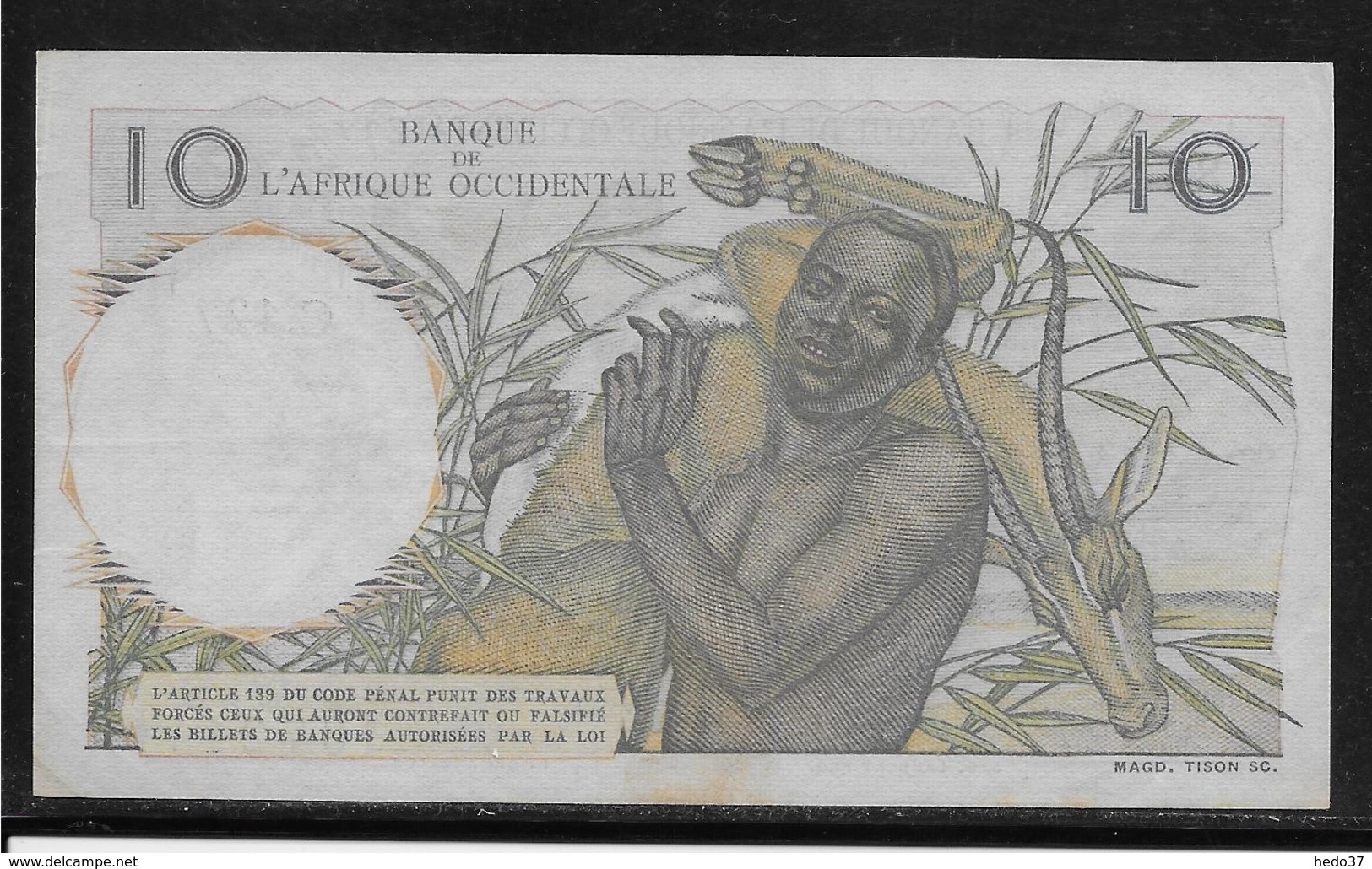 Afrique Occidentale Française - 10 Francs - Pick N°37 - SUP - Other - Africa