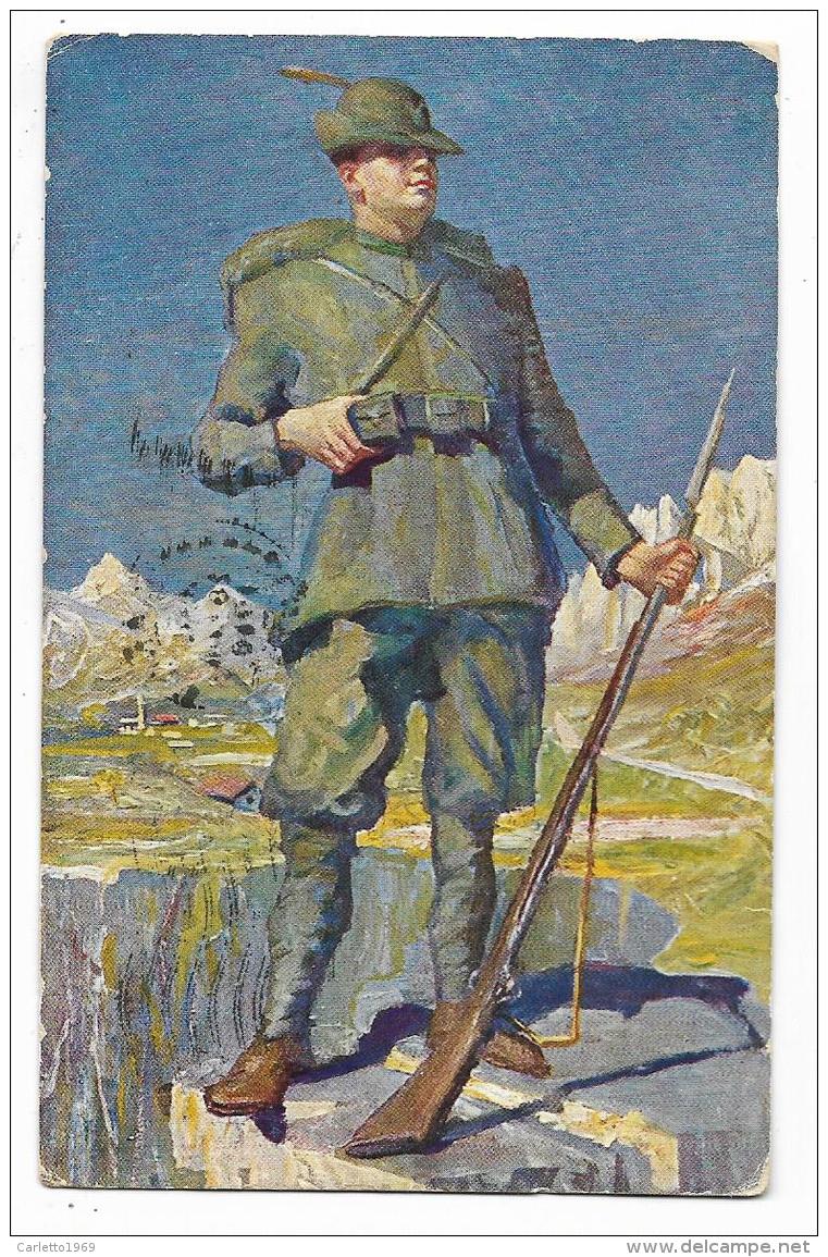 IL GUARDIANO DELLE ALPI DI G.AMISANI 1916  VIAGGIATA FP - Sonstige & Ohne Zuordnung