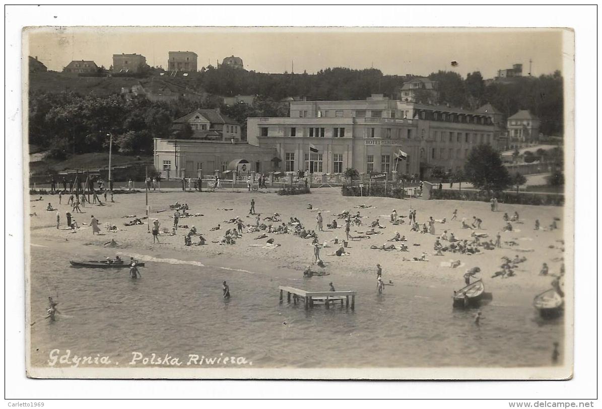 GDYNIA  -POLSKA RIWIERA 1933 - VIAGGIATA FP - Polen