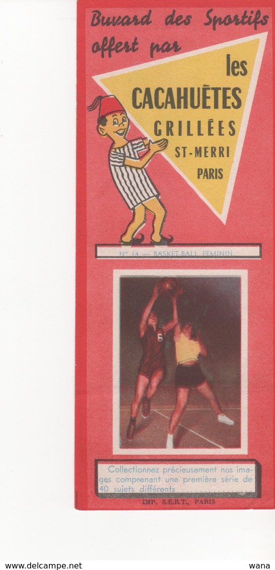 Buvard Cacahuetes St MERRI N° 14 Basket-ball Féminin - Alimentaire