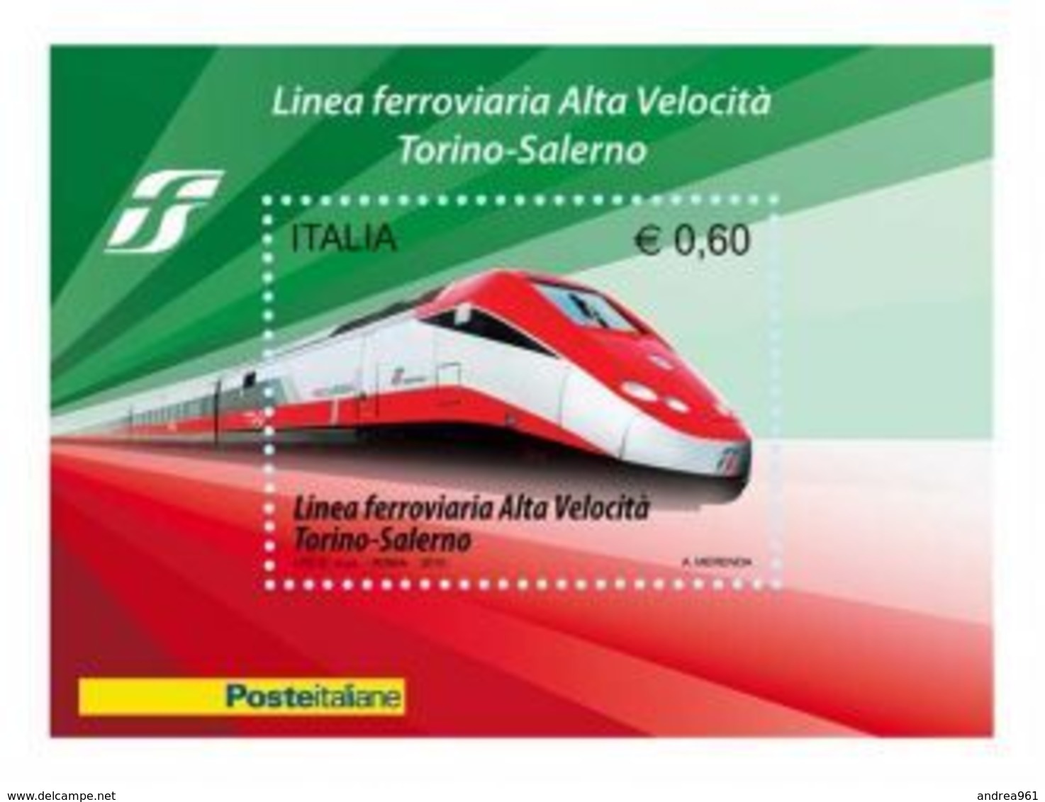 2010 - Linea Ferroviaria Alta Velocità - Nuovo - Blocs-feuillets