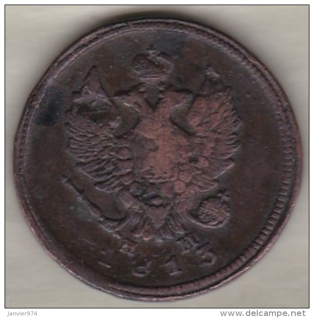 Russie . 2 Kopeks 1813   Alexander I . Cuivre.  C#118.3 - Russia