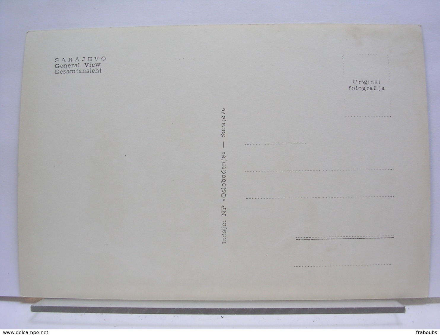 BOSNIE HERZEGOVINE - SARAJEVO - LOT DE 4 CARTES - BASCARSIJA / GESAMTANICHT / PANORAMA / ALIFAKOVAC - Bosnie-Herzegovine