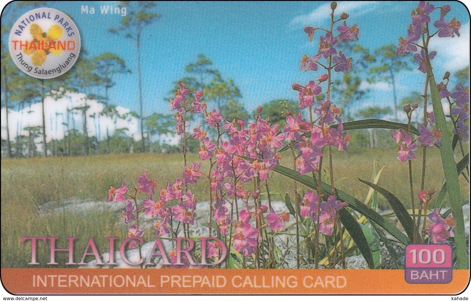 Thailand Phonecard Thaicard Kat. 4621  Flower Blumen Orchid Ma Wing - Thaïlande