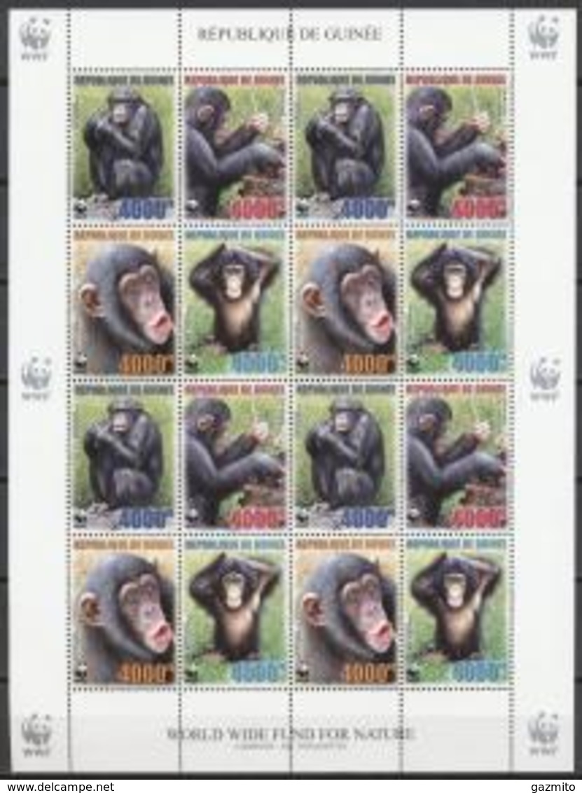 Guinea 2006, WWF, Chimmpanzees, Sheetlet - Chimpancés