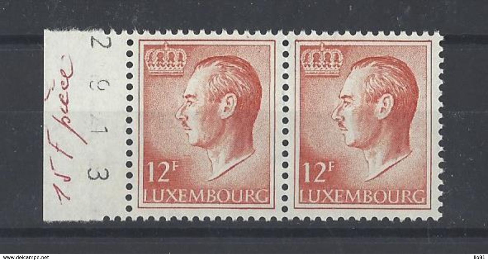 LUXEMBOURG. YT 870 Neuf ** Grand -Duc Jean  1975 - Ungebraucht