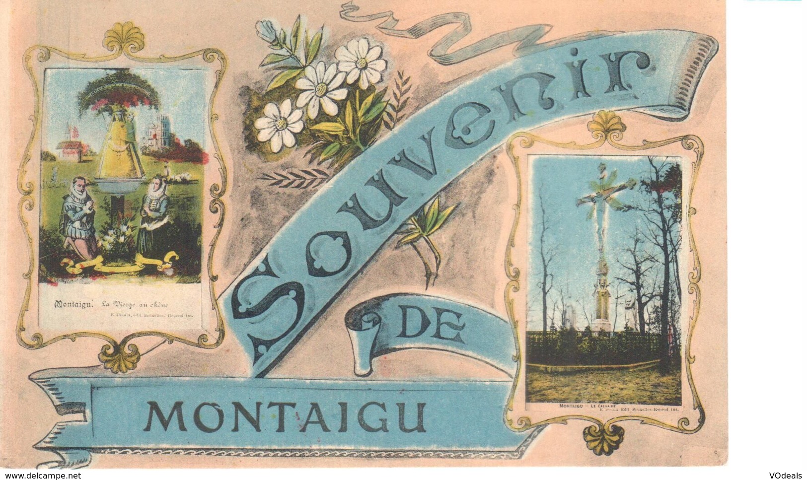 Scherpenheuvel-Zichem - CPA - Montaigu - Souvenir De Montaigu - Scherpenheuvel-Zichem