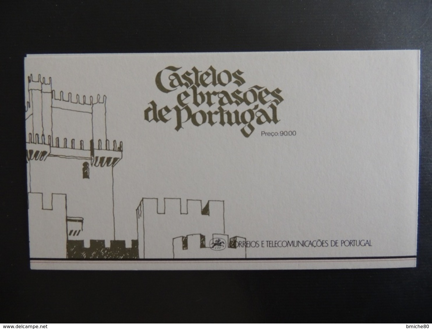 Portugal 1986 - Carnet C1858, Série Des Châteaux Et Armoiries, Château De Beja - Carnets