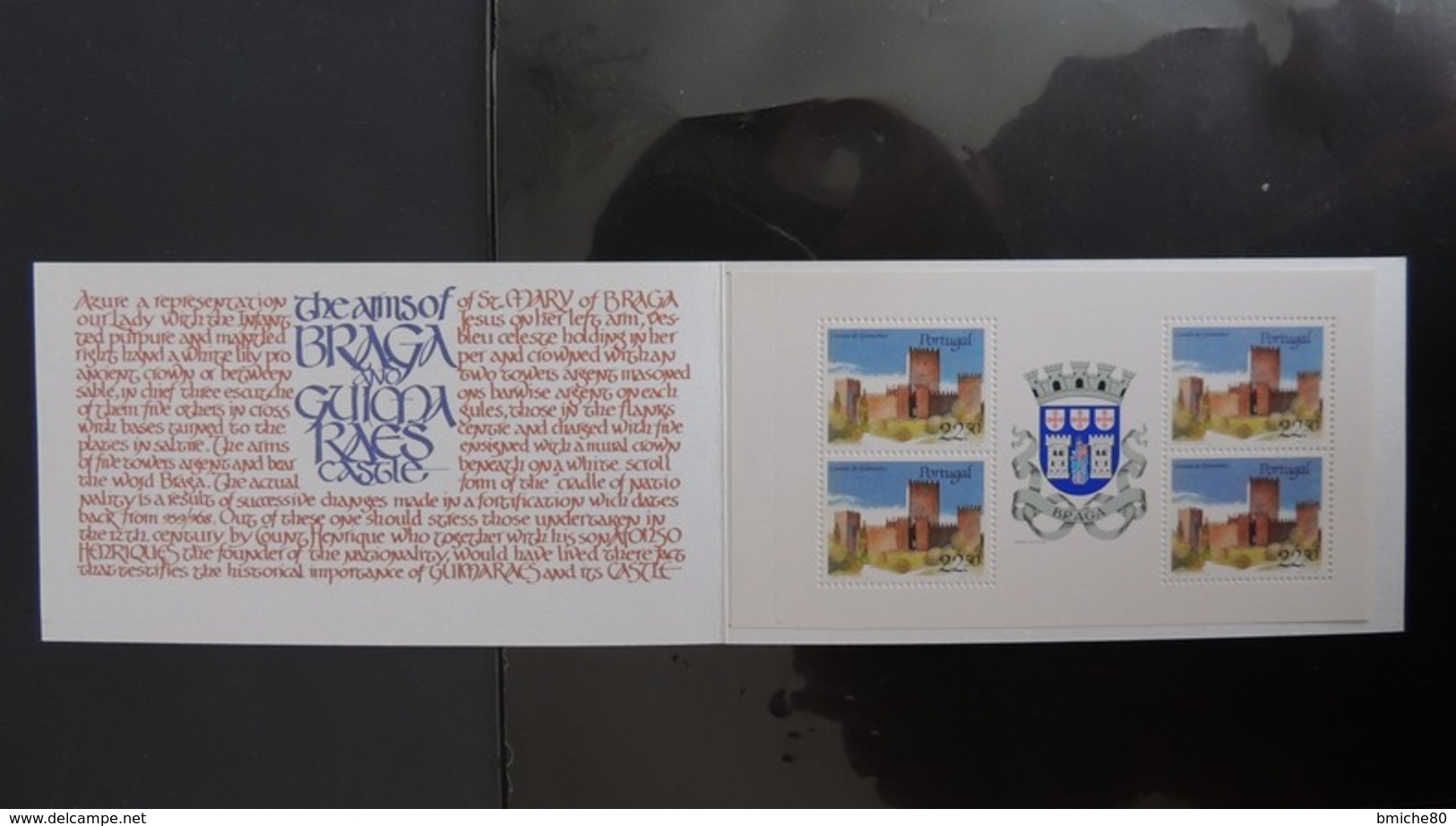 Portugal 1986 - Carnet C1666, Série Des Châteaux Et Armoiries, Château De Guimraes - Carnets