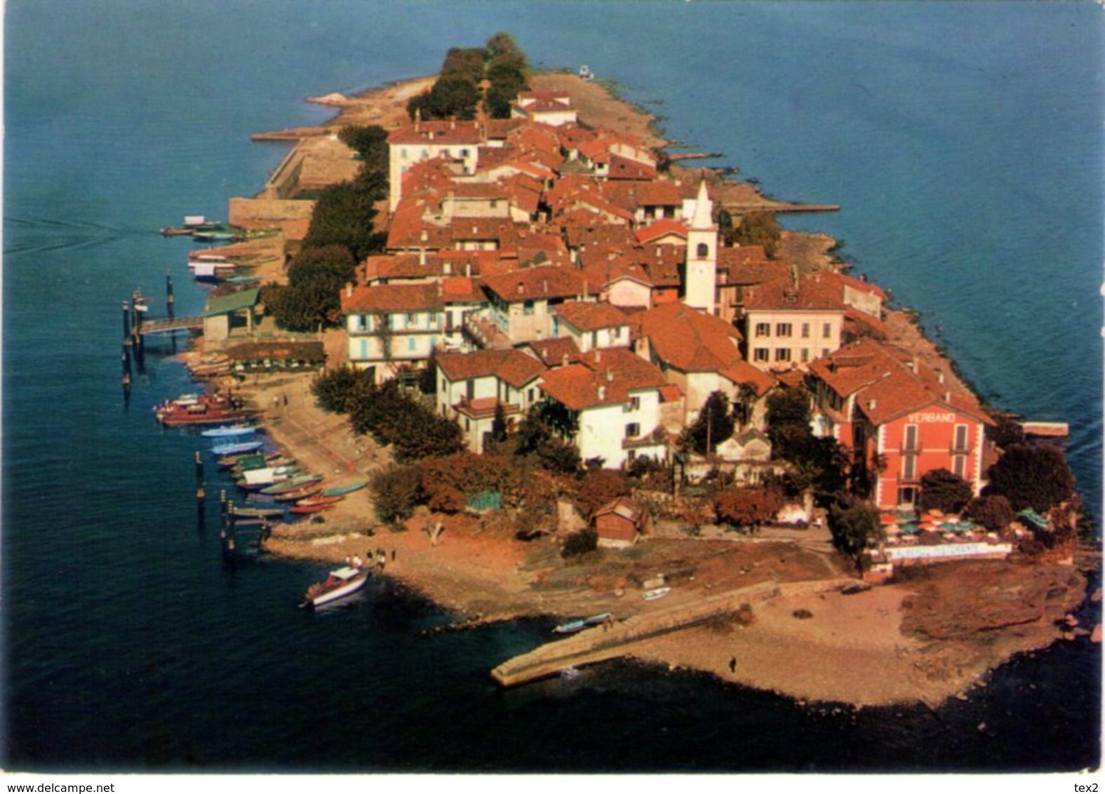 Isola Dei Pescatori. Lago Maggiore. Vista Aerea. VG. - Verbania