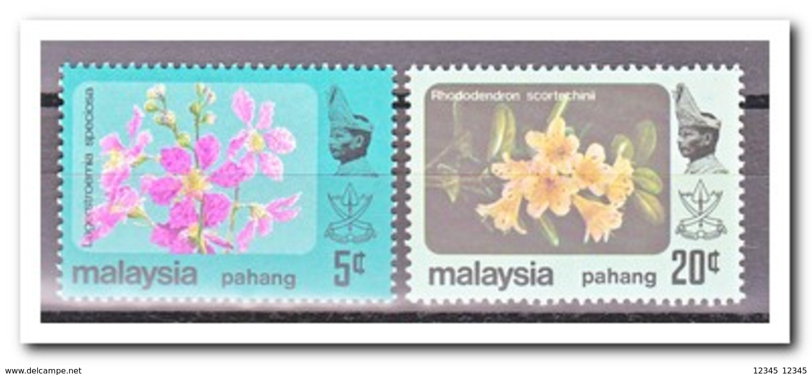 Maleisië Pahang 1984, Postfris MNH, Flowers - Maleisië (1964-...)