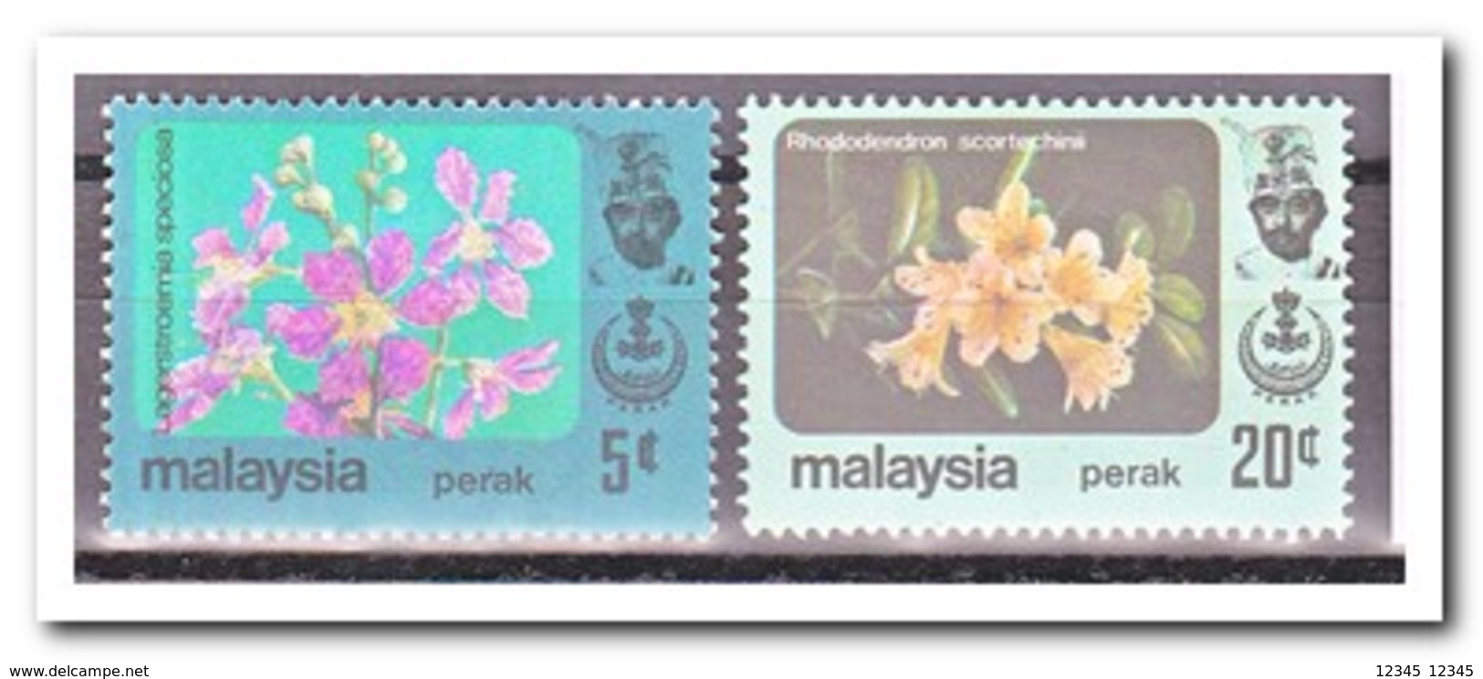 Maleisië Perak 1984, Postfris MNH, Flowers - Maleisië (1964-...)