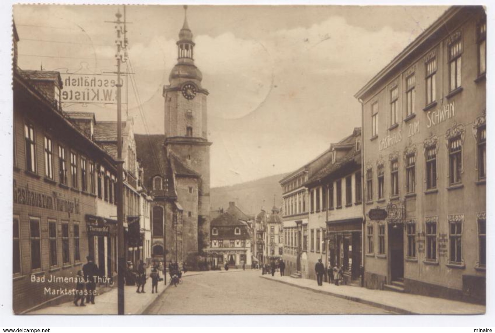 BAD ILMENAU / JLMENAU Marktstrasse -1925 - Bon état - Altri & Non Classificati