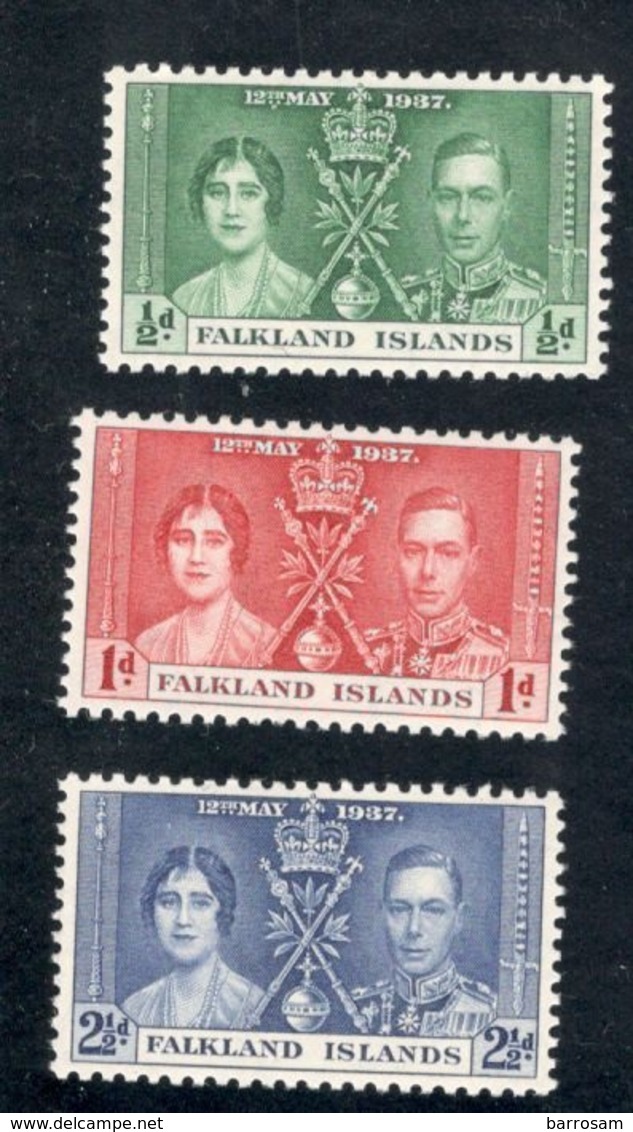 Falkland1937: Michel 75-7mnh** C - Falkland Islands