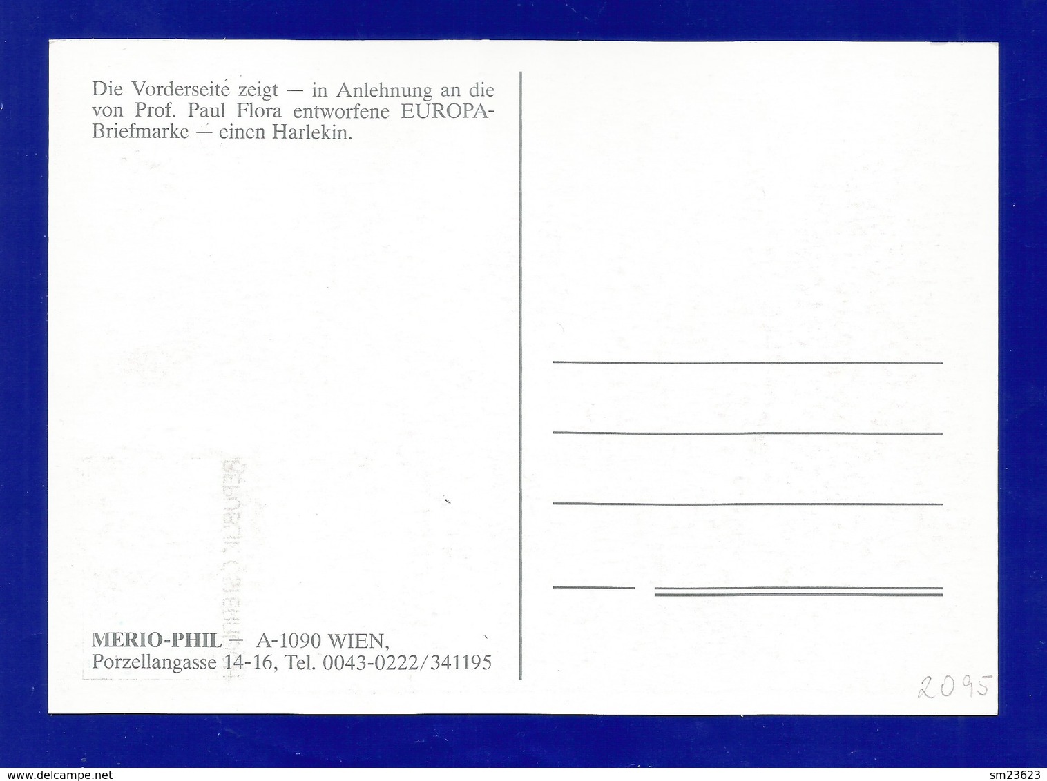 Österreich  1993  Mi.Nr. 2095 , EUROPA CEPT - Zeitgenössische Kunst - Maximum Card - Wien 16.4.1993 - 1993
