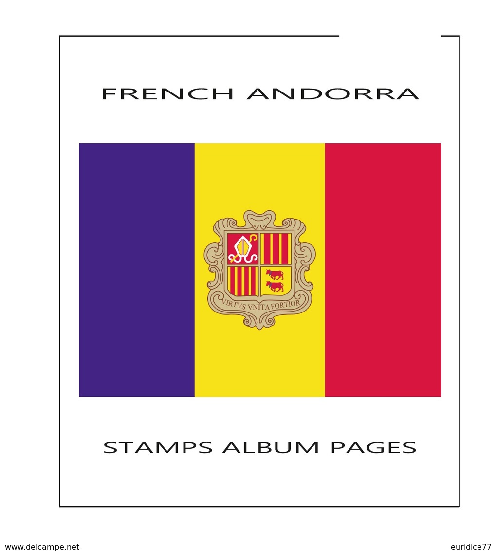 Suplemento Filkasol Andorra Francesa 2013 - Montado Con Filoestuches HAWID Transparentes - Pre-Impresas