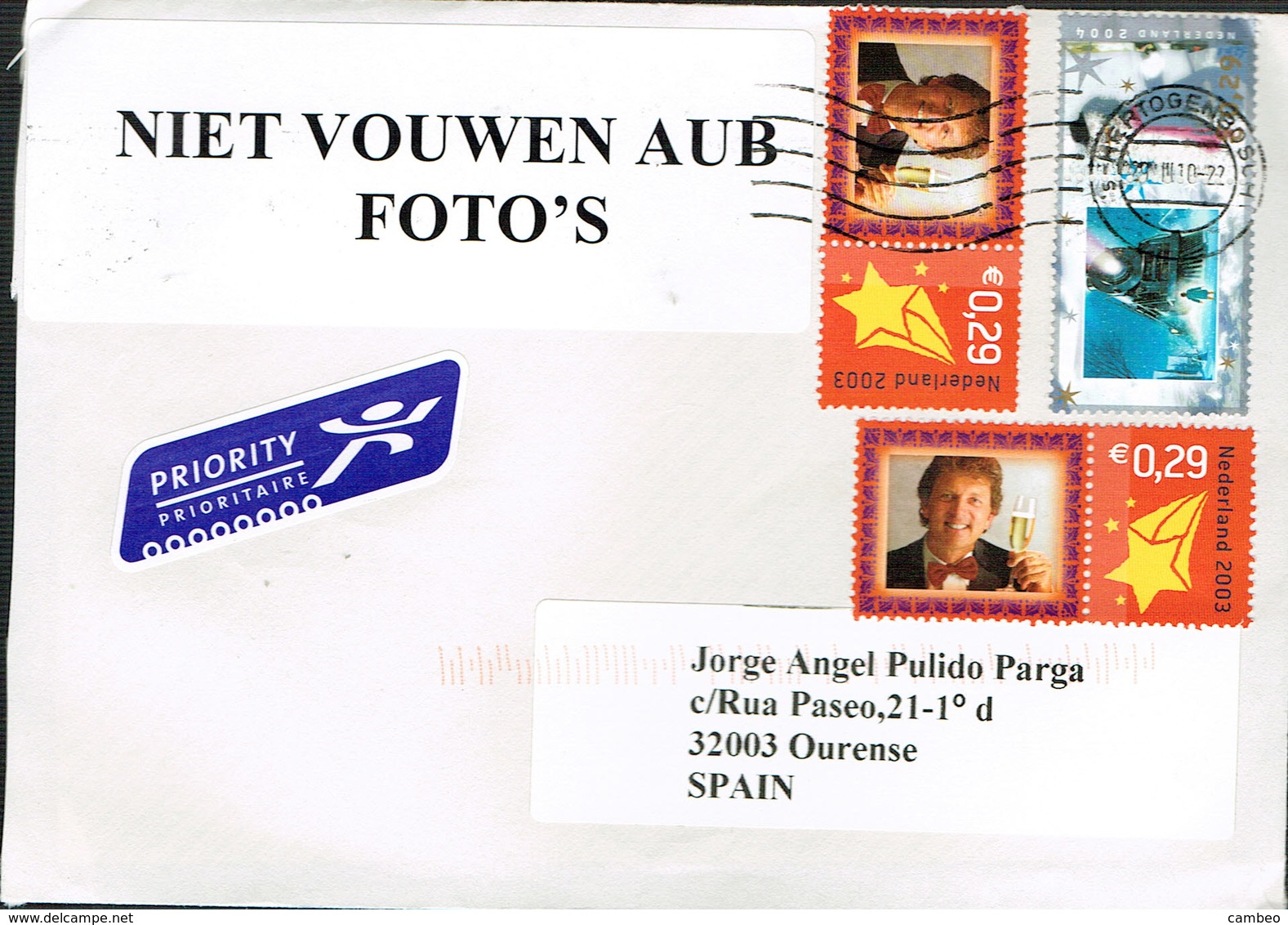 USED COVER 2010 NEDERLAND HOLAND NOEL CRISTMAS - Covers & Documents