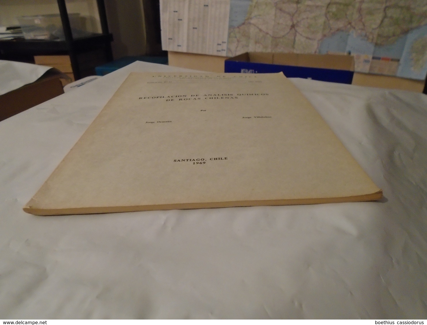 Géologie Chili Chile RECOPILOACION DE ANALISIS QUIMICOS DE ROCAS CHILENAS   1969   JORGE OYARZUN, JORGE VILLALOBOS - Culture